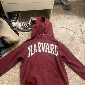 Style & Co. Maroon Hoodie with White Print